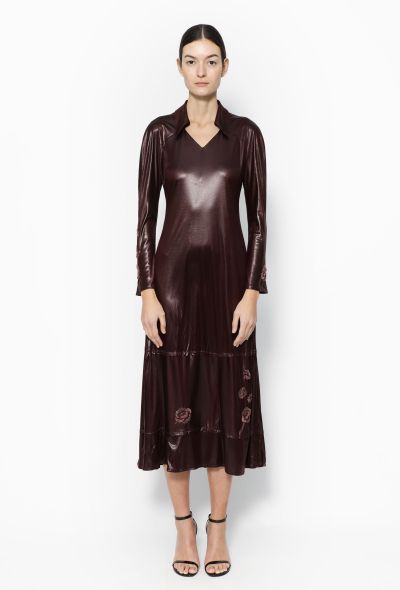 Alexander McQueen Rare Late '90s Floral Embroidered Dress - 1