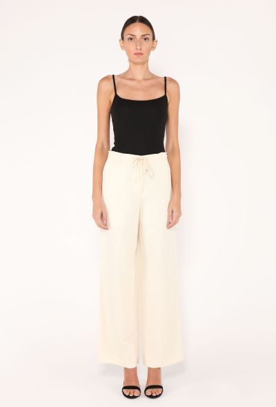 The Row S/S 2022 Dandy Linen Trousers - 1
