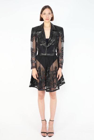 Jitrois Leather Patchwork Ensemble, 1980s - 1