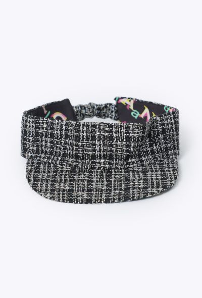 Chanel 2019 Tweed Reversible Visor - 1