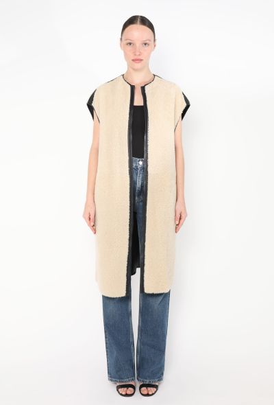 Céline Fall 2010 Shearling Hooded Vest - 1