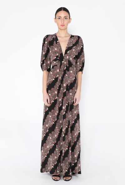 Ossie Clark '70s Printed Rayon Dress - 1