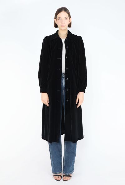Saint Laurent Rare 1974 Velvet Opera Coat - 1