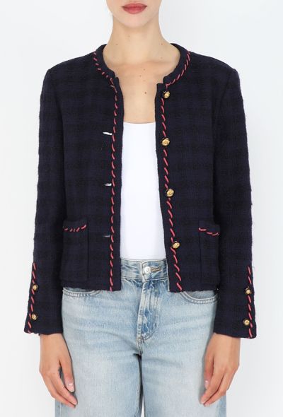 Chanel Lion-Embossed Tweed Jacket, 1970s - 1