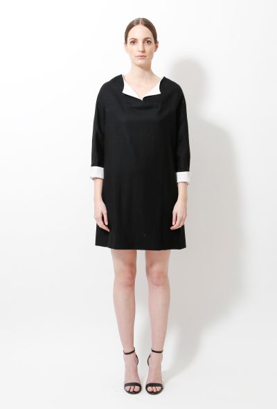 Balenciaga 2007 Bicolor Trim Dress - 1