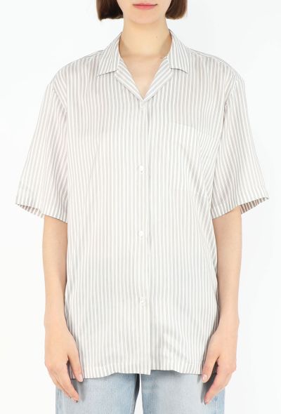 The Row Jorge Pinstripe Silk Shirt, 2026 - 2