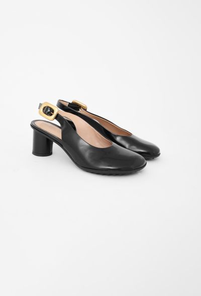 Bottega Veneta 2022 Atomic Leather Slingbacks - 2