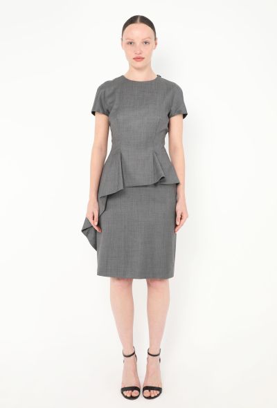 Dior Asymmetrical Peplum Dress - 1