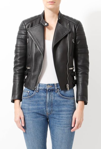 Céline Classic Leather Biker Jacket - 2