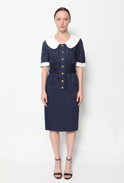 Chanel COLLECTOR S/S 1988 Linen Claudine Dress - 1