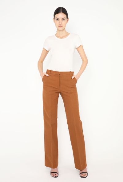 Céline Classic Flared Cotton Trousers - 1