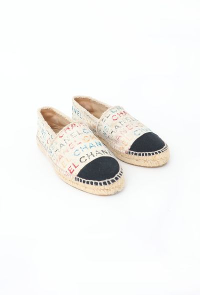 Chanel 2017 Logo Print Espadrilles - 2