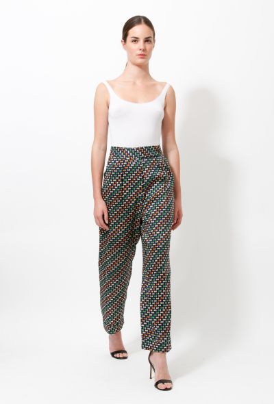 Dries Van Noten Printed Pegged Pants - 2