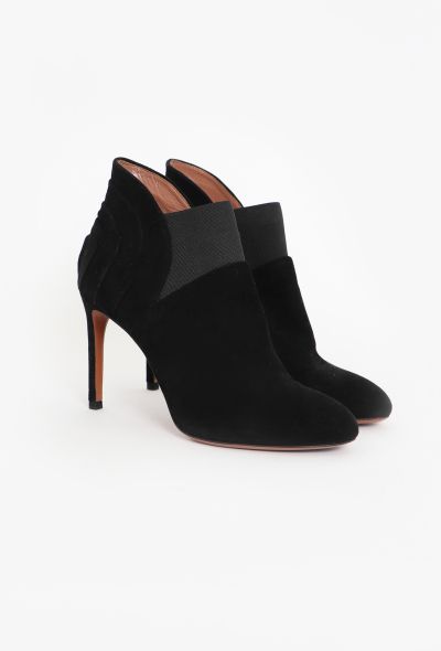 Alaïa Tiered Suede Ankle Boots - 2