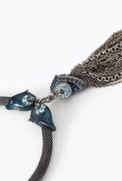 Lanvin Embellished Chainlink Tassel Necklace - 2