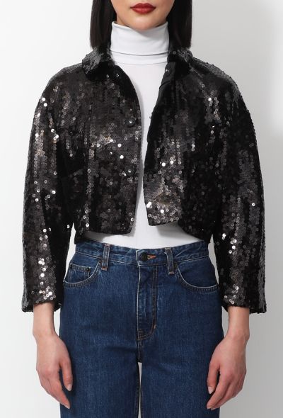 Comme des Garçons Sequined Cropped Jacket - 1