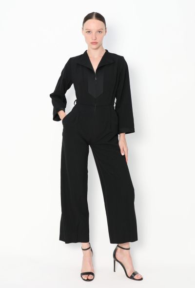 Saint Laurent Vintage Wide-Leg Smoking Jumpsuit - 2