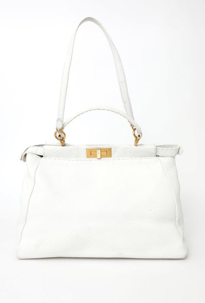 Fendi Off-White Large Peekaboo Bag - 1