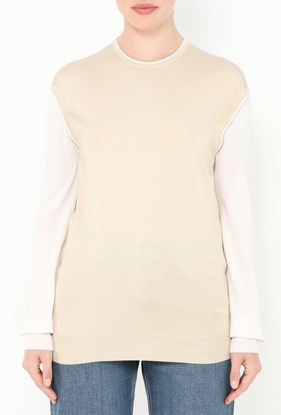 Céline Layered Cashmere Sweater - 1