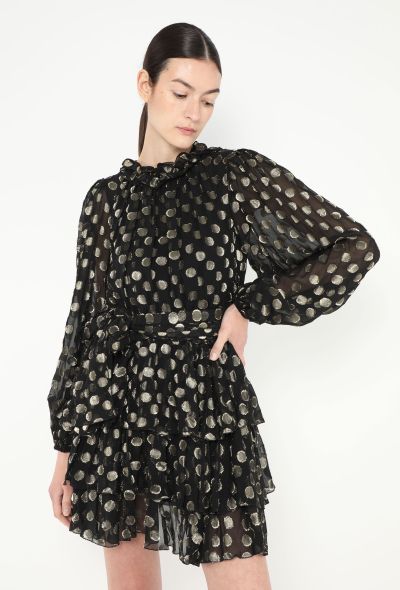 Dolce & Gabbana 2019 Lamé Polka Dot Dress - 1