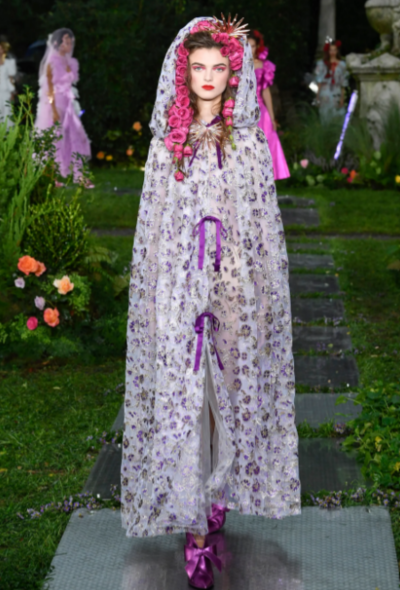 Rodarte S/S 2019 Iridescent Tulle Cape - 2