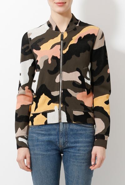 Valentino Camouflage Knit Bomber - 2