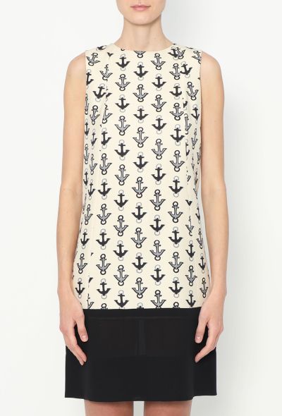 Balenciaga 2011 Anchor Printed Dress - 2
