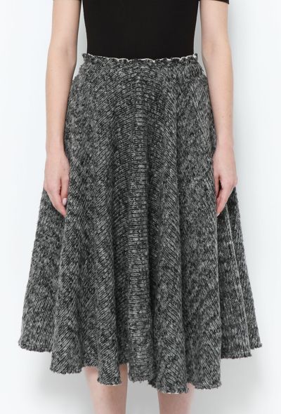 Comme des Garçons Flared Wool Knit Skirt - 2