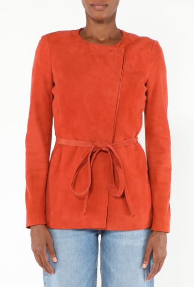 Altuzarra 2023 Belted Suede Jacket - 2