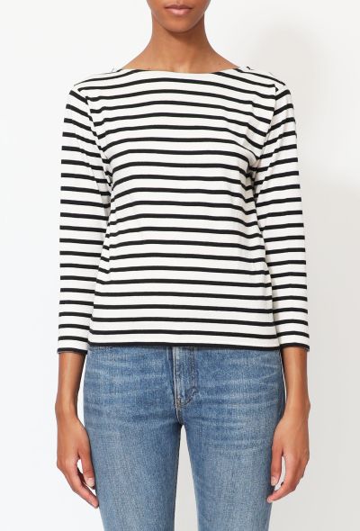 Saint Laurent 2015 Classic Marinière Cotton Top - 1