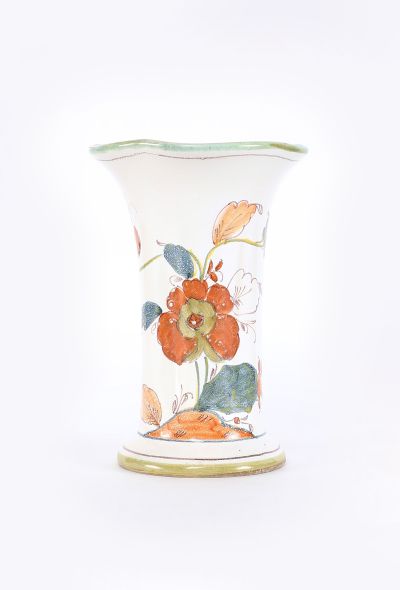 Dior '80s Larucci Hand-Painted Ceramic Vase - 1
