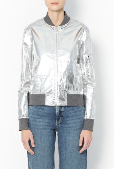Paco Rabanne 2018 Metallic Bomber Jacket - 1