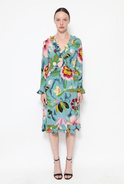 Gucci Iconic S/S 1999 Ruffled Floral Dress - 1