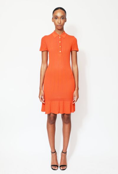 Alaïa 90s Ribbed Polo Dress - 1