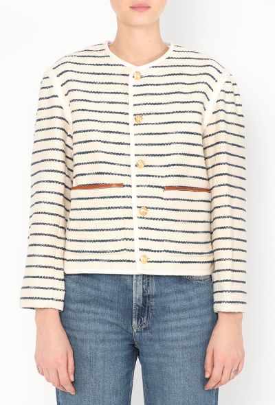 Céline 2023 Bouclé Marinière Jacket - 1