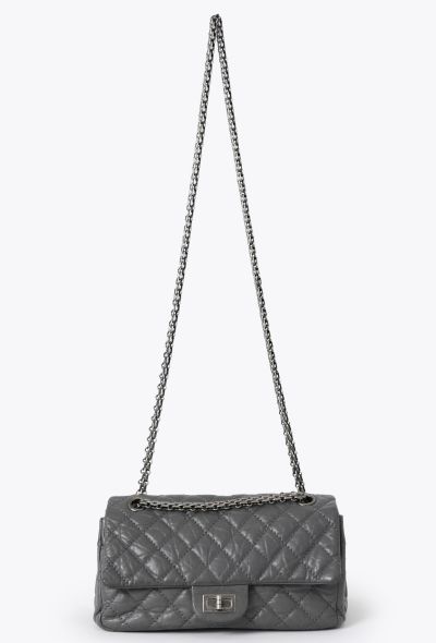 Chanel Grey 2.55 Medium Flap Bag - 2