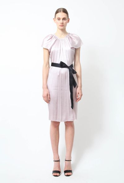 Lanvin Lavender Silk Draped dress - 1