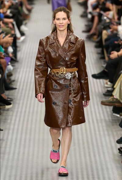 Miu Miu S/S 2025 Leather Chain Hoop Belt - 2