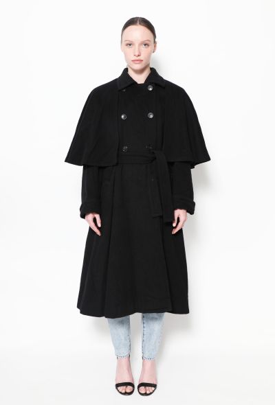 Saint Laurent Early '70s Belted Cape Coat - 1