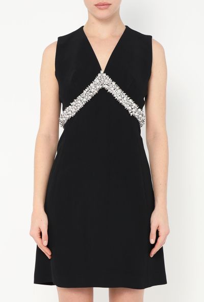 Balenciaga Strass Chevron A-Line Dress - 1