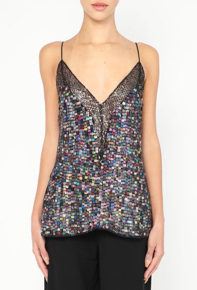 Rodarte Embroidered Lace Trim Camisole - 2