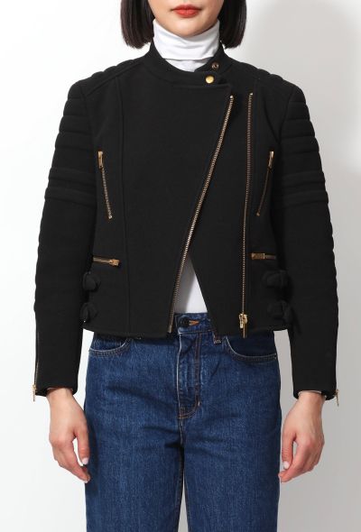 Céline Classic Textured Biker Jacket - 2