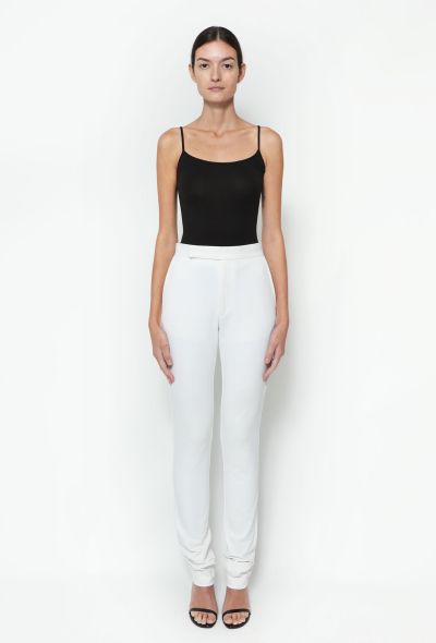 Céline F/W 2017 Tapered Twill Trousers White - 1