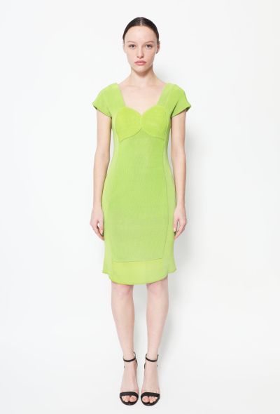 Gianni Versace 90s Ribbed Bodycon Dress - 1