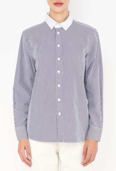 Saint Laurent Classic Bicolor Striped Shirt - 1