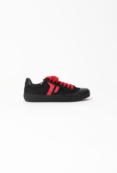 Céline S/S 2017 Canvas Sneakers with Leather Trim - 1