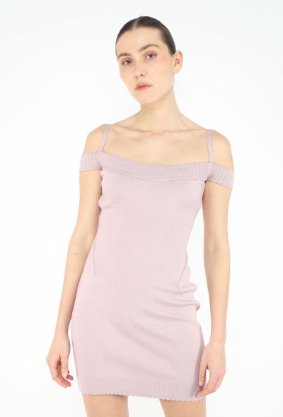 Alaïa 1992 Scalloped Off-Shoulder Dress - 1