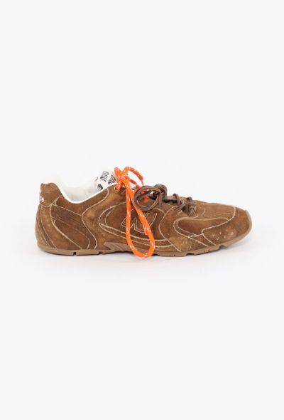 Miu Miu Miu Miu x New Balance Cinnamon Suede SL Sneakers – 2024 - 1