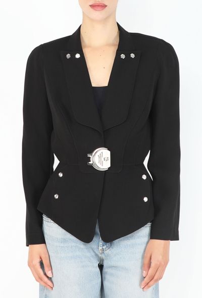 Thierry Mugler Buckled Wasp Blazer, 1991 - 1