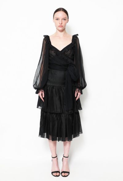 Dior 70s Silk Bolero & Skirt Ensemble - 1